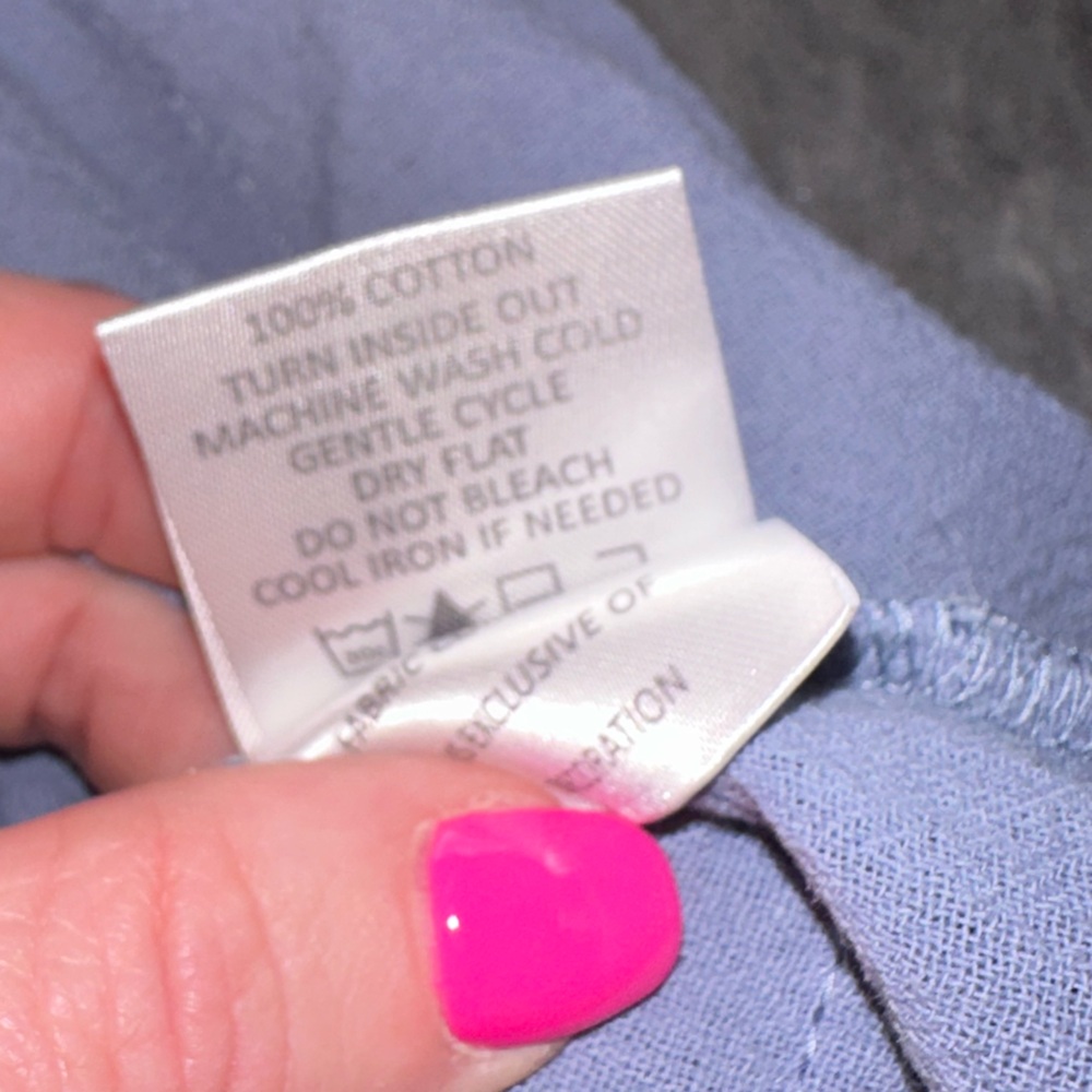 EUC Mudpie Size Large Off the Shoulder Blue Boutique Dress - Picture 10 of 10